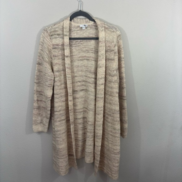 Pure Jill J. Jill Cream Cardigan Sweater Knit Sz XL Petite Cotton Wool Blend - Picture 1 of 9